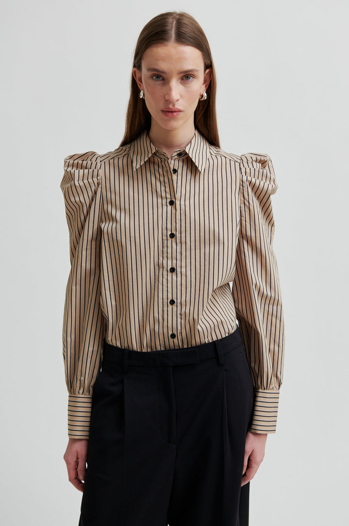 Second Female - Serina Slim Shirt 60489 - 6016 Camel