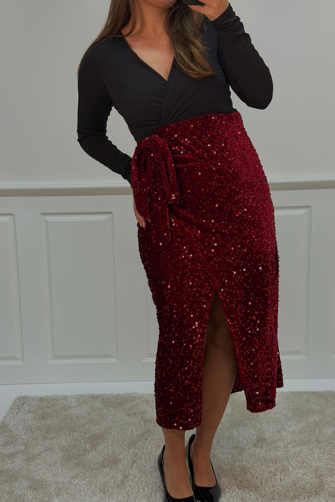 A-bee - Viviana dress - Burgundy