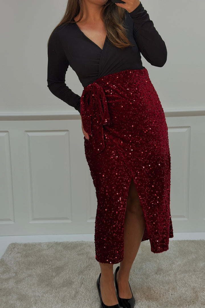 A-bee - Viviana dress - Burgundy