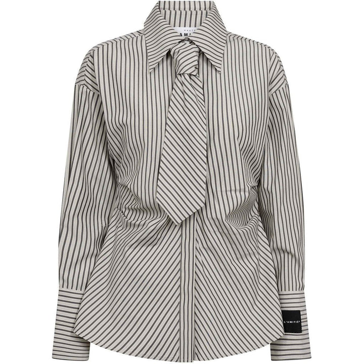 Haute L'Amitié - Gemma Tie Stripe Shirt HL10817 - Beige