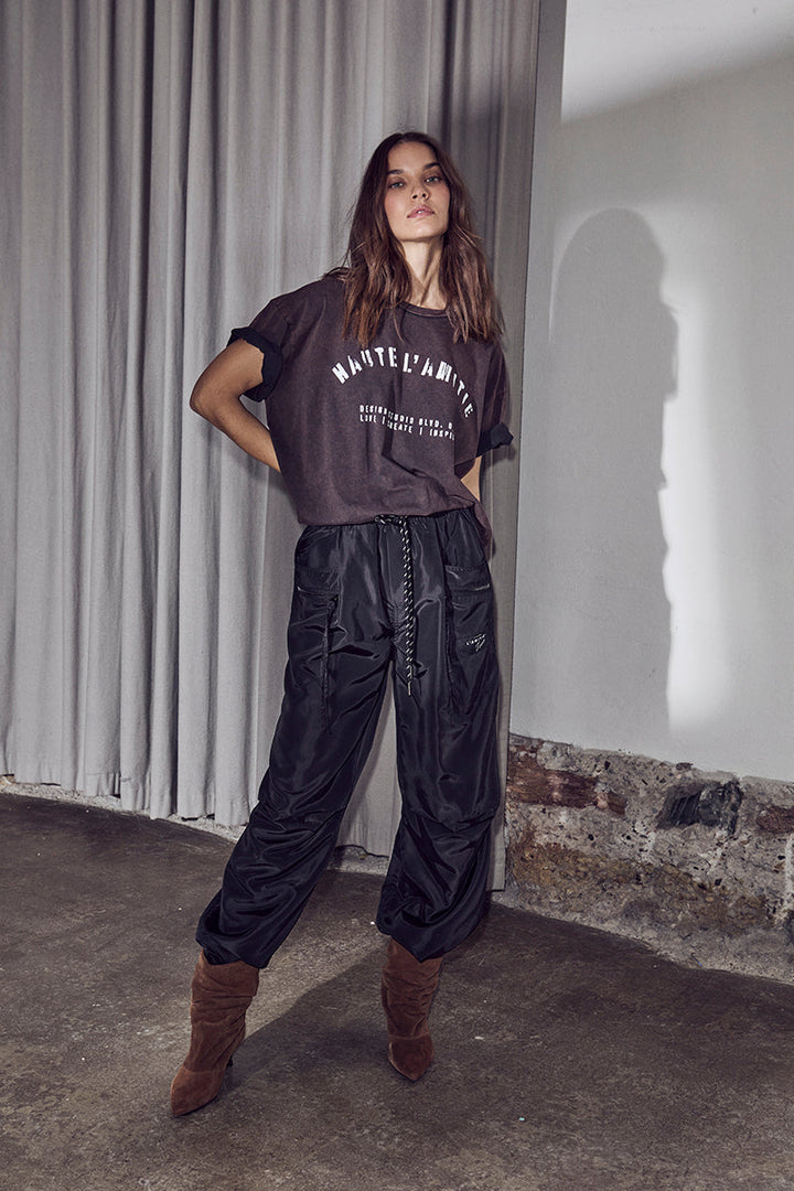 Haute L'Amitié - Cargo Zip Pocket Pant HL10654 - Black