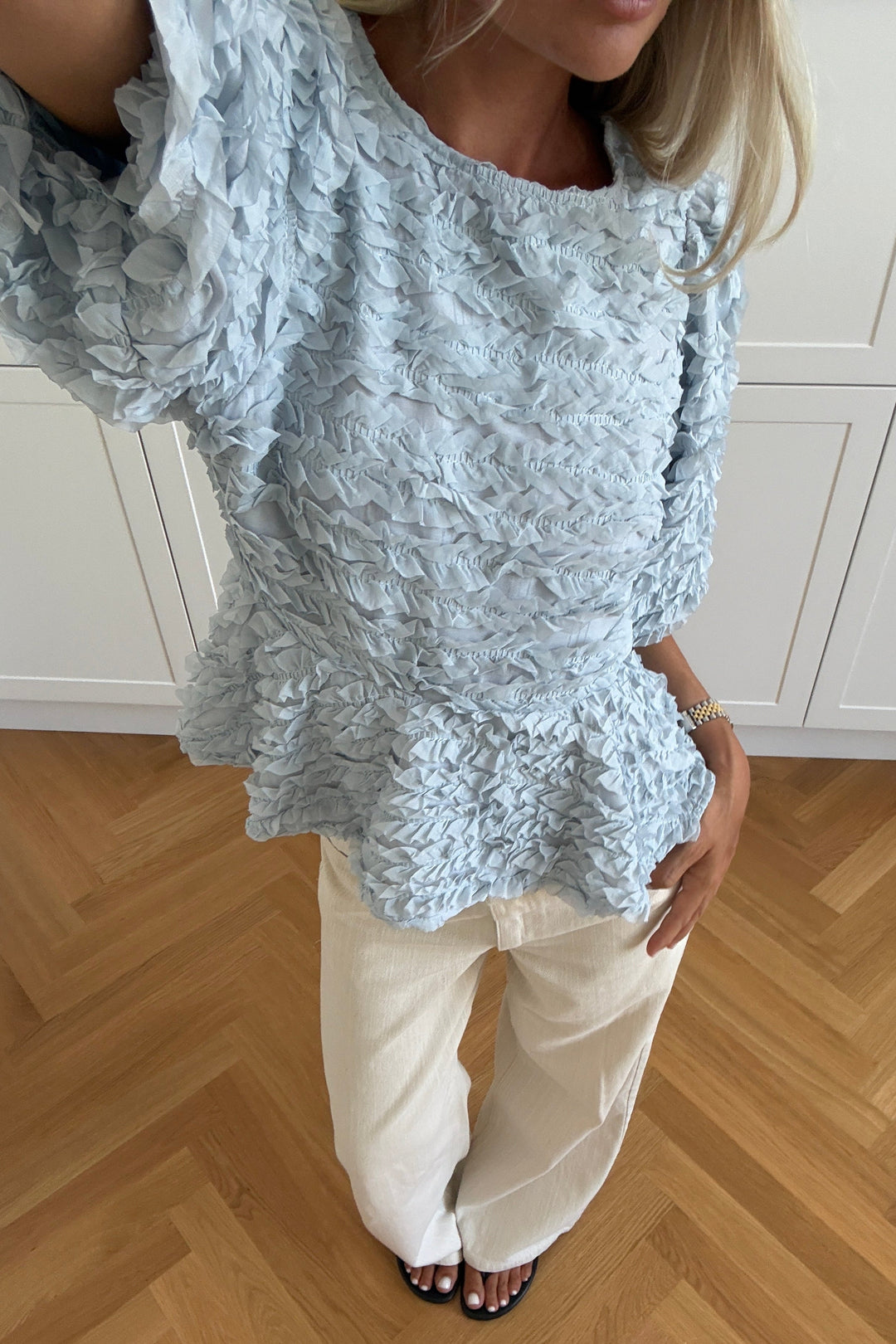 Noella - N-Marisa Blouse 16200001 - 1004 - Dusty Blue