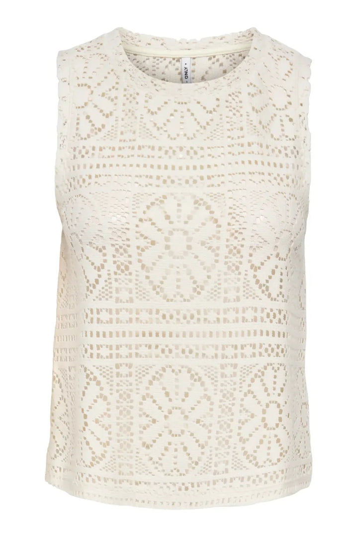 Only - Onllian Lace Tank Top - 4990765 Birch
