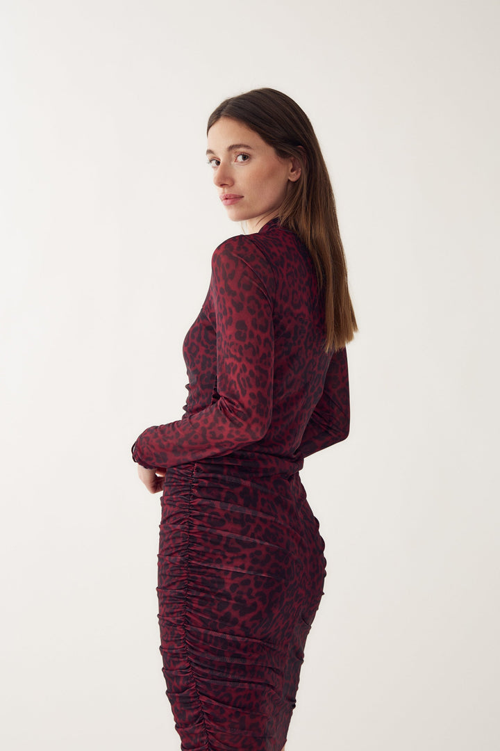 Noella - Lilou Dress 14630001 - 1411 - Chinara Red Print