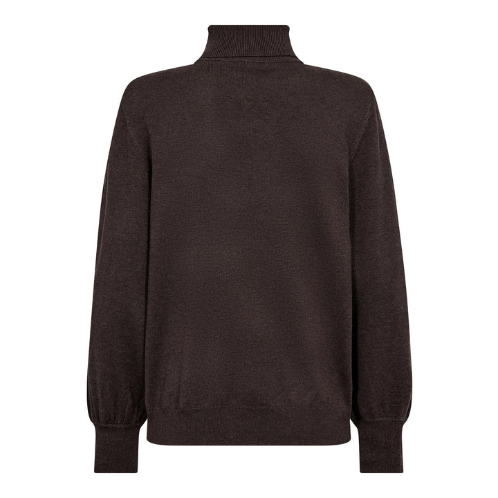 Co´Couture - Corycc Padded Roll-Neck Knit 500213 - 20003 - Dark Brown
