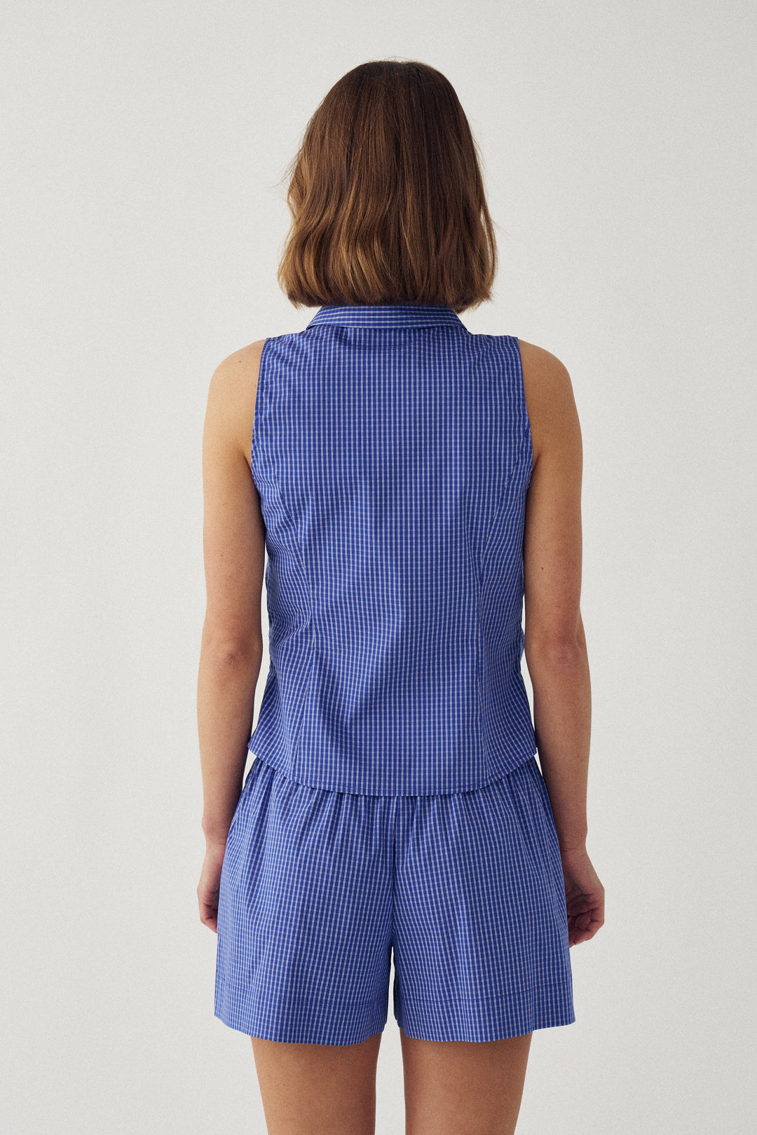 Noella - N-Micaiah Blouse 15590001 - 1458 - Davy Blue Check