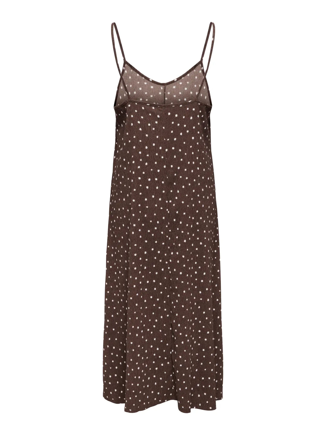 Only - Onlmolly S/L V-Neck Dress - 4989241 Shopping Bag Cloud Dancer Dots (Milly)