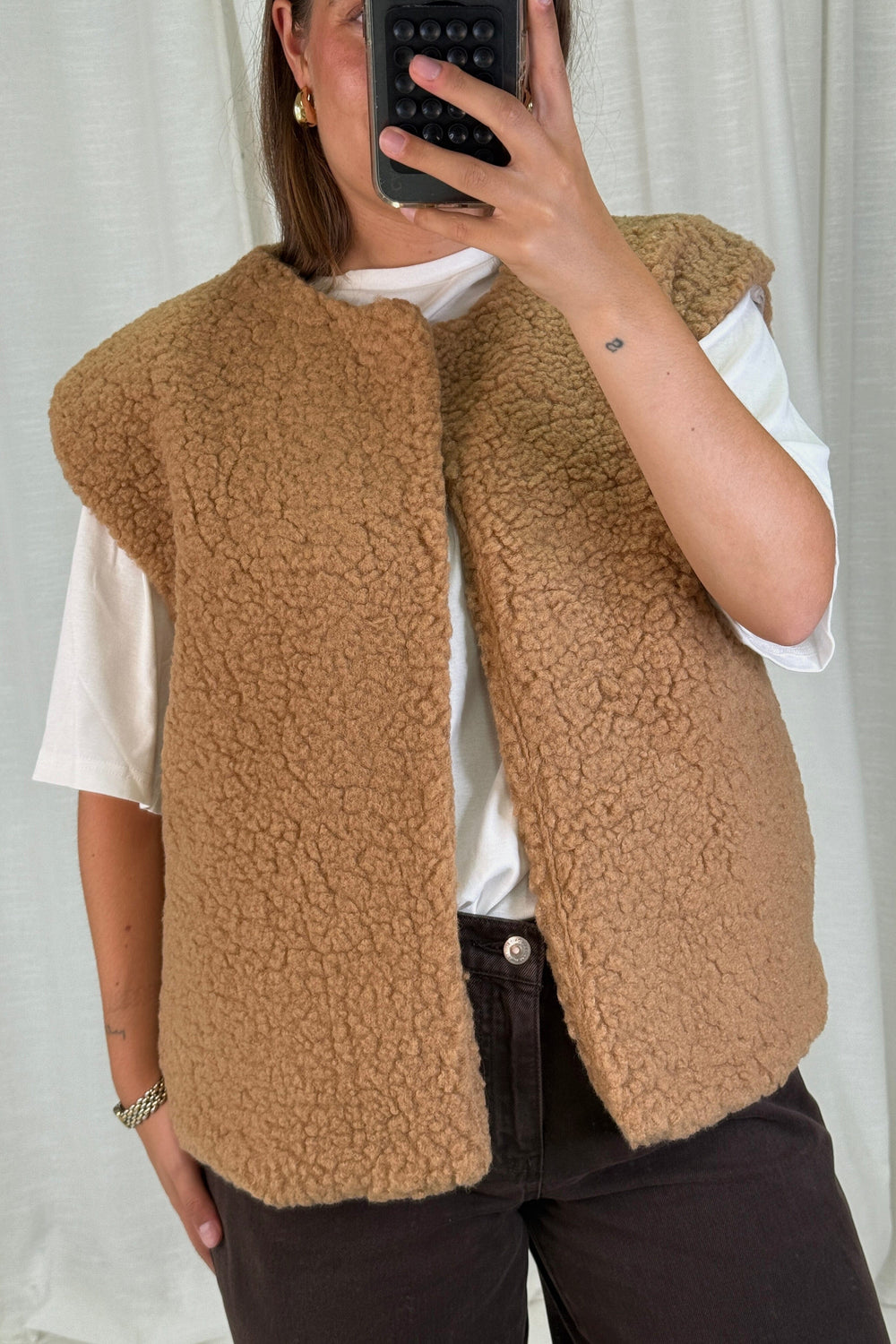 A-bee - Alicia Vest - Camel Veste 