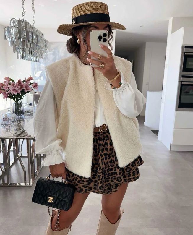 A-bee - Alicia Vest - White Veste 
