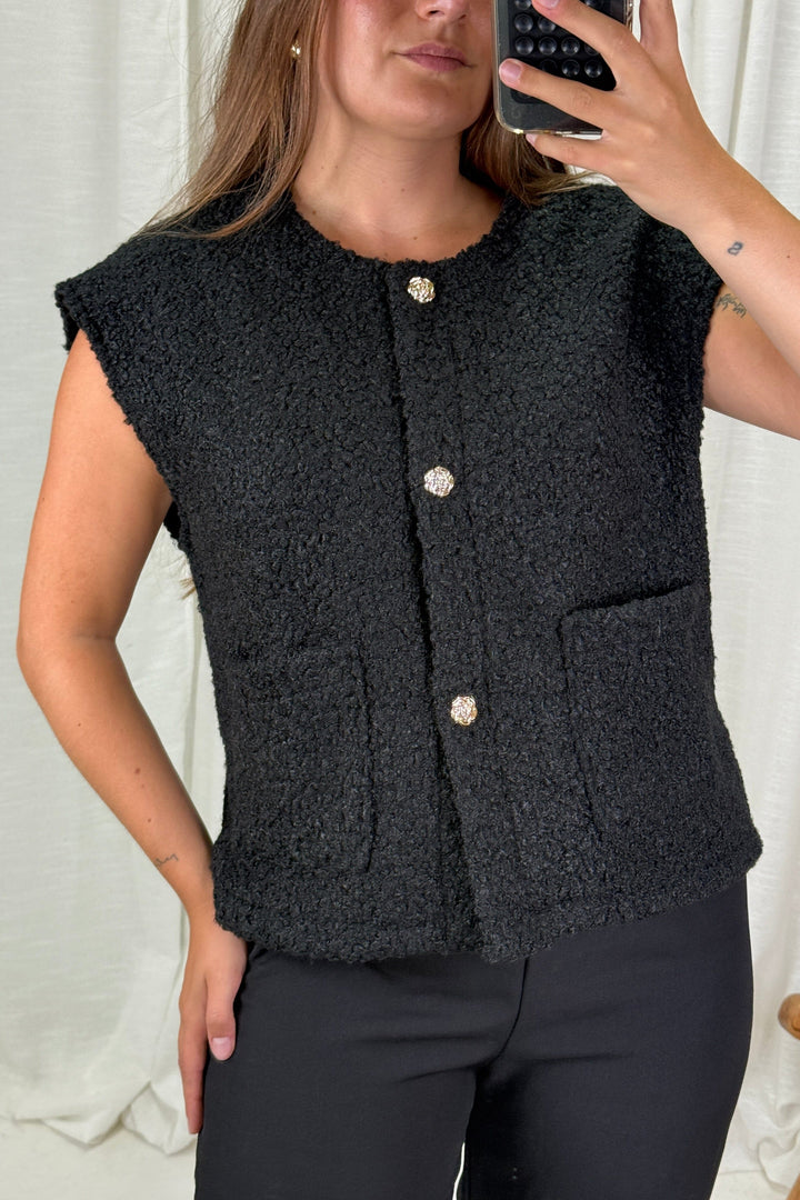 A-bee - Aurora Vest - Black Veste 