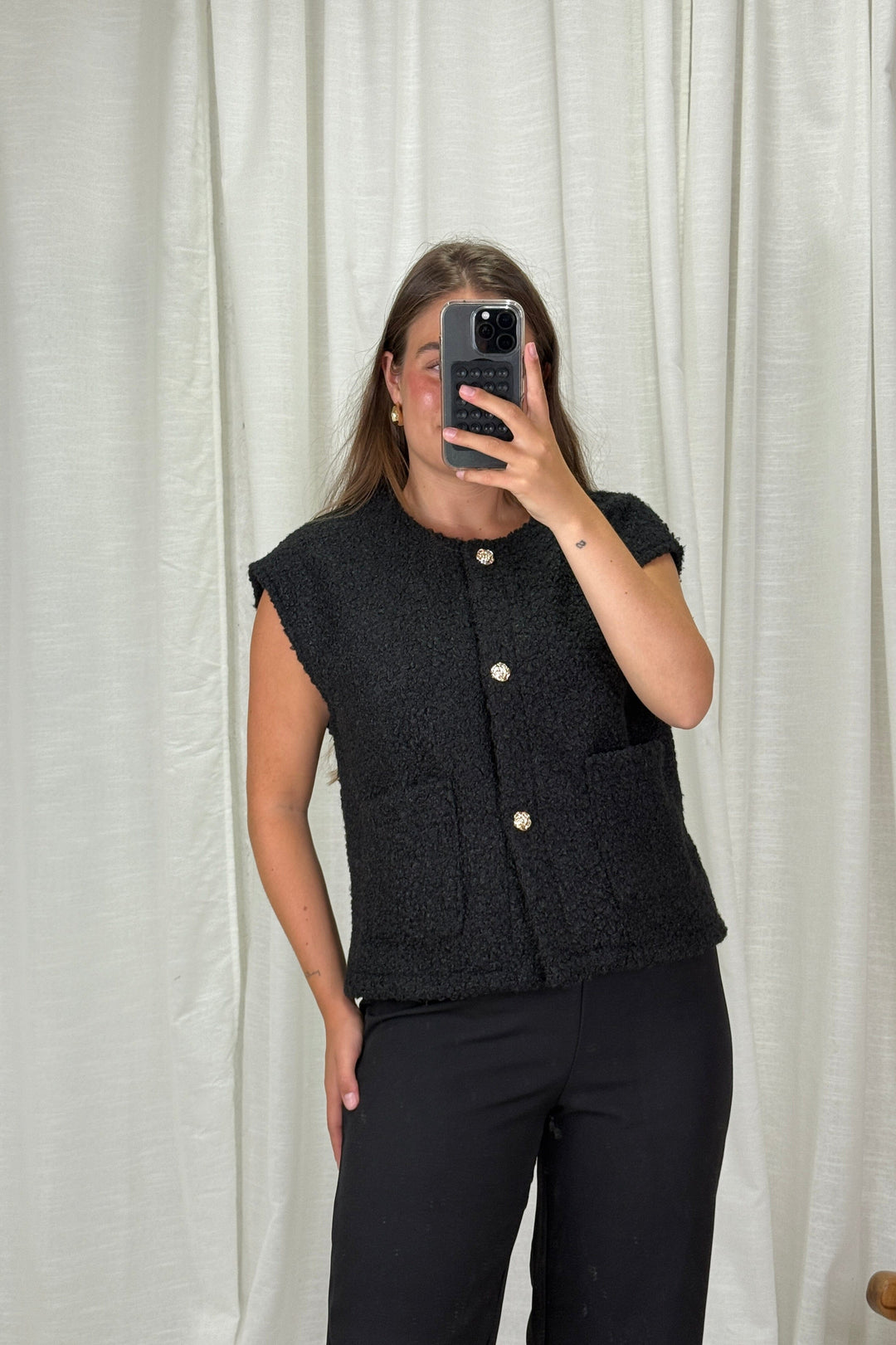 A-bee - Aurora Vest - Black Veste 