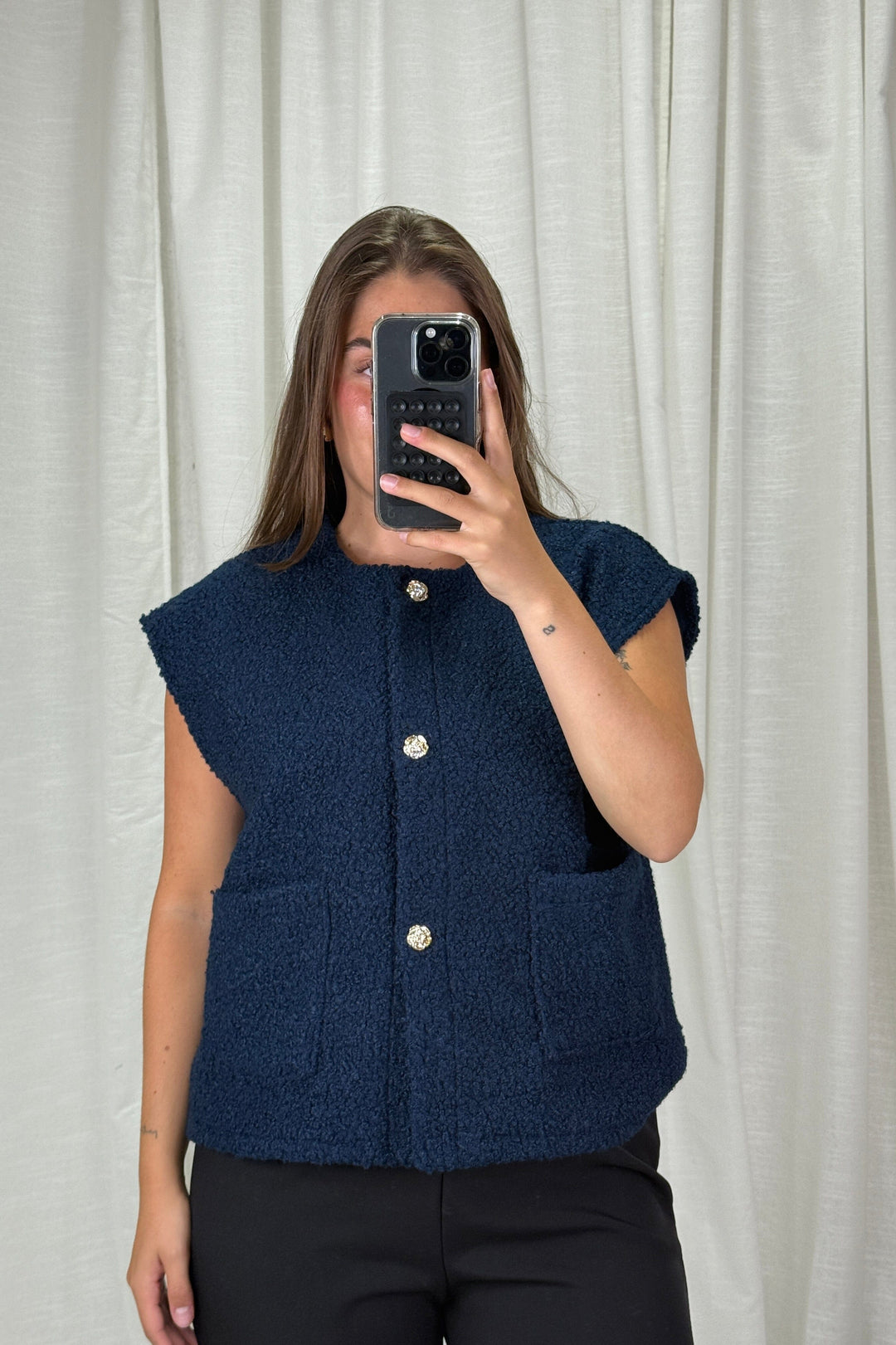 A-bee - Aurora Vest - Navy Veste 