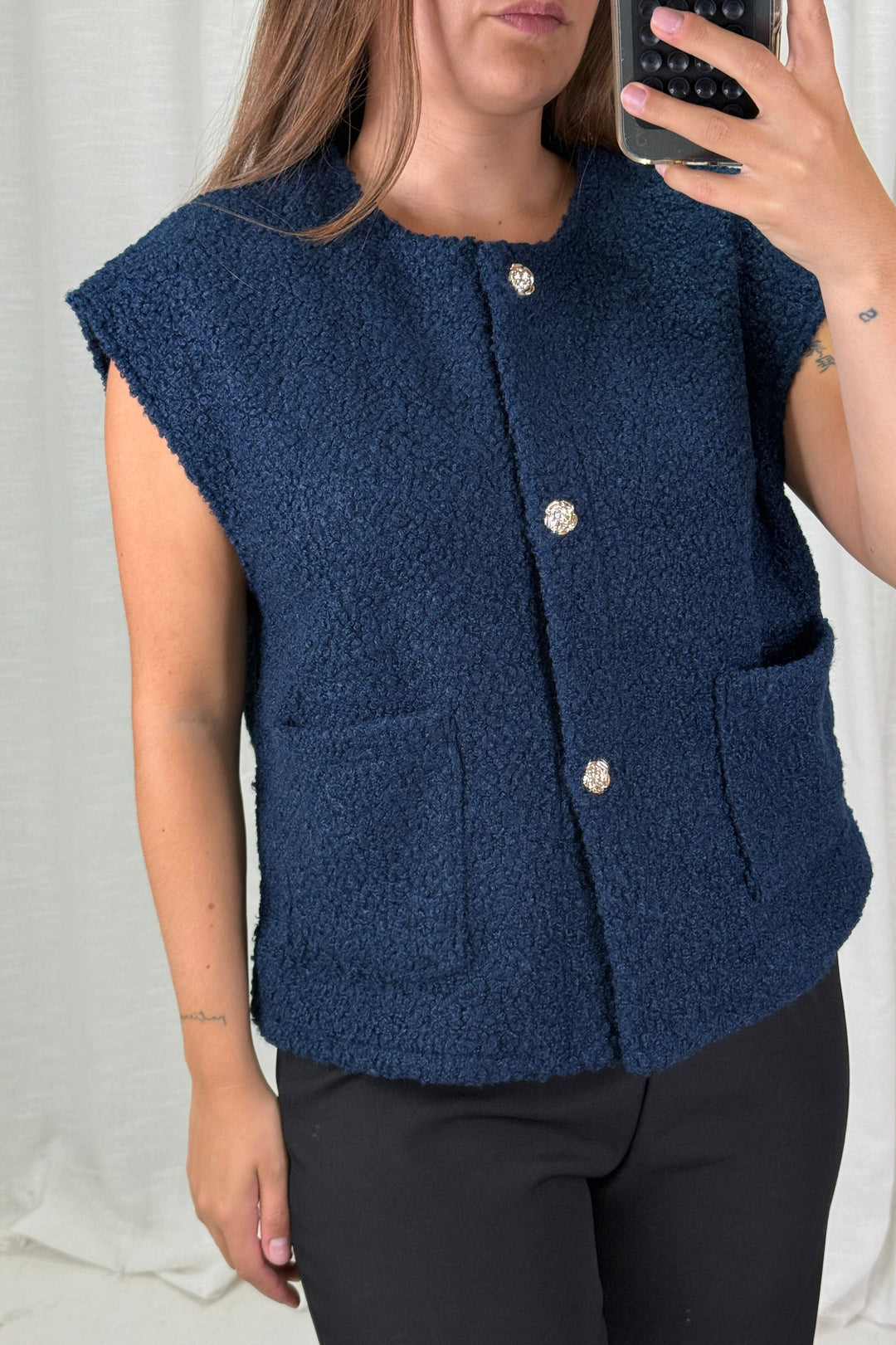 A-bee - Aurora Vest - Navy Veste 