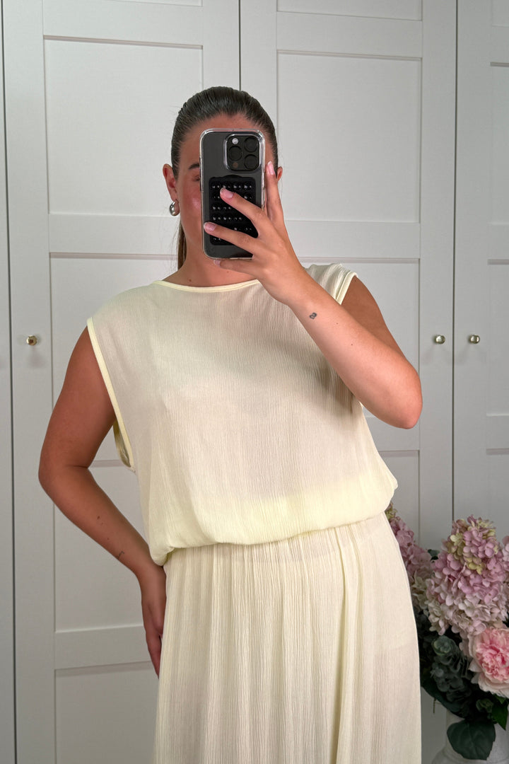 A-bee - Ava Top - Light Yellow Toppe 