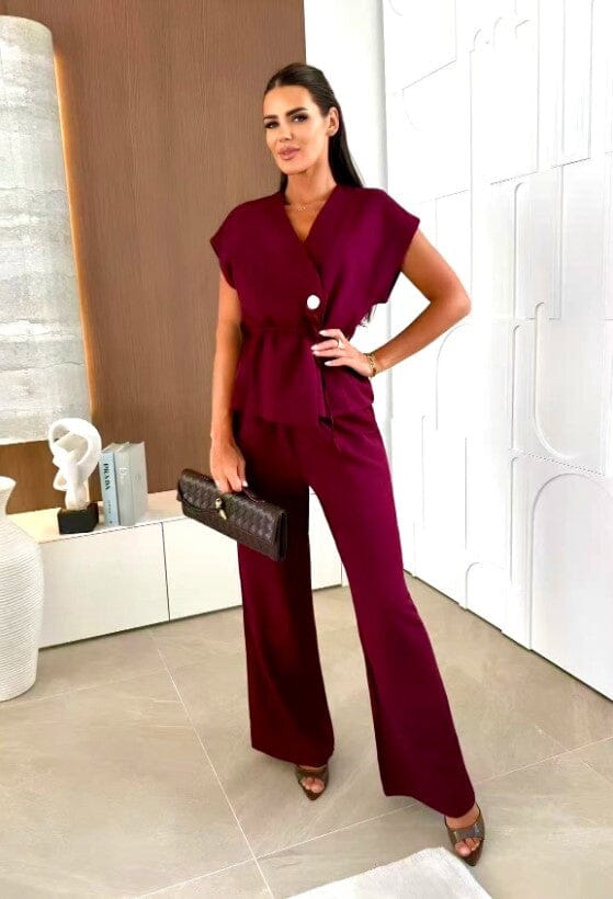 A-bee - Clarice Top - Burgundy Toppe 