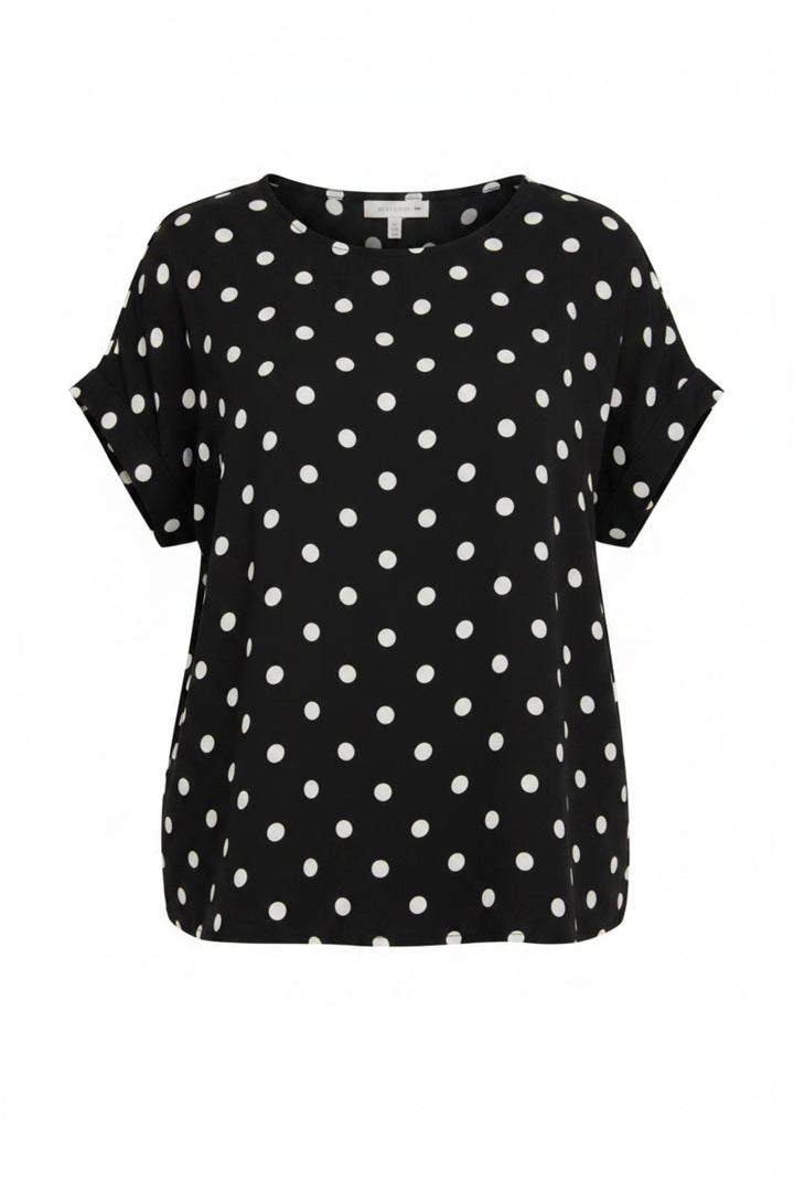 A-Bee - Delara Blouse - Black Bluser 
