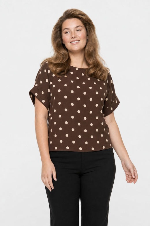 CE_IMG - A-Bee - Delara Bluse - Mørkebrun - Onesize
