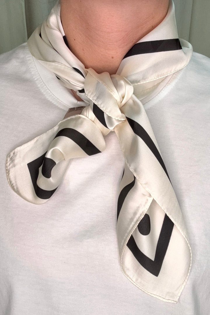 A-bee - Elin Scarf - Cream Tørklæder 