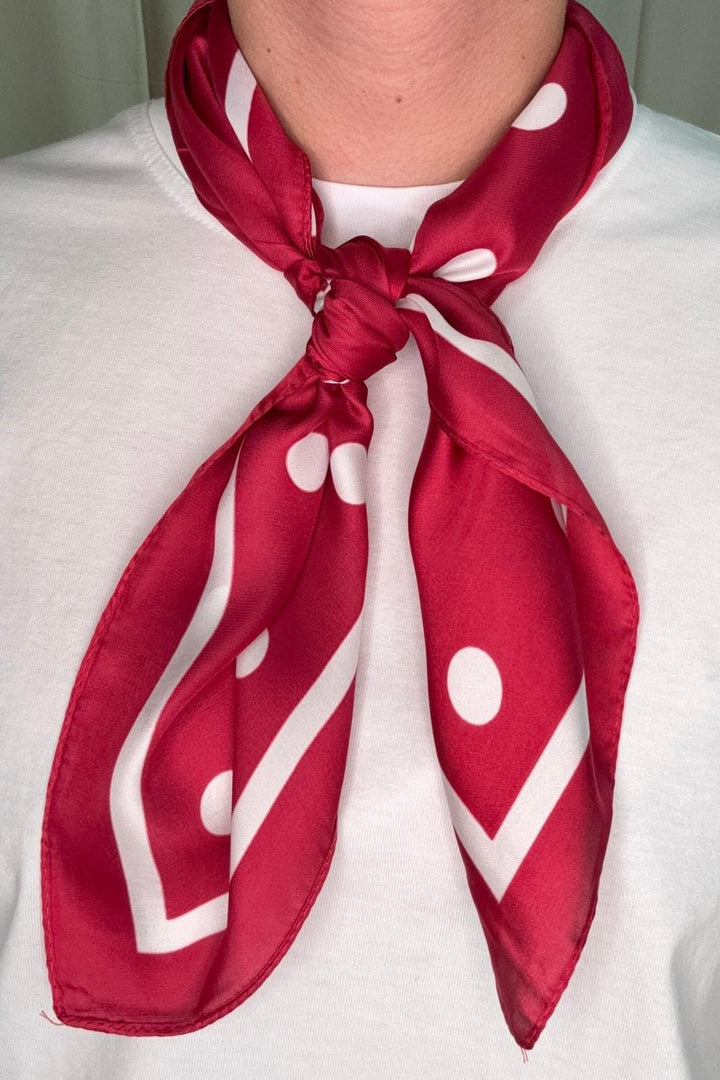 A-bee - Elin Scarf - Red Tørklæder 