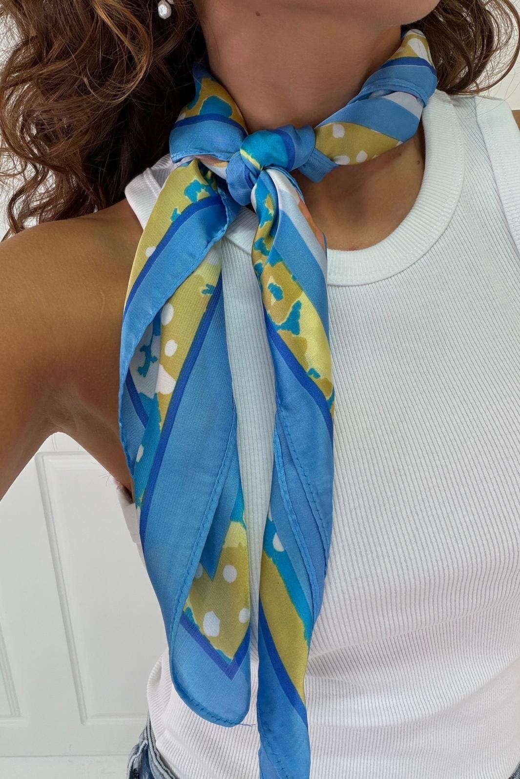 A-bee - Elowen Scarf - Blue Tørklæder 