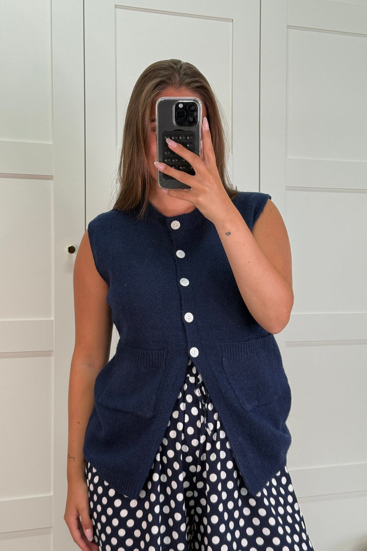 A-bee - Esme Vest - Navy Veste 