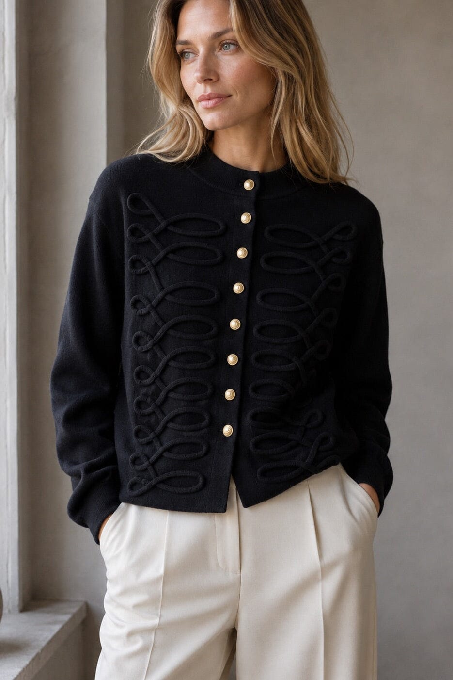 A-Bee - Honora Cardigan - Black Cardigans 