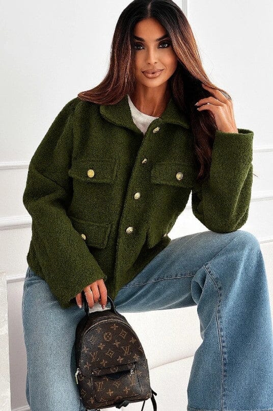 A-bee - Jasmin Jacket - Khaki Jakker 