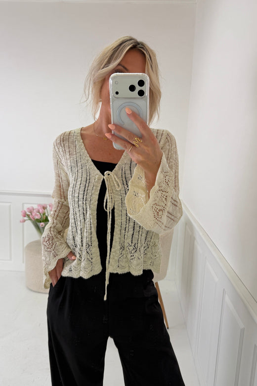 A-Bee - Liliane Cardigan - Beige Cardigans 