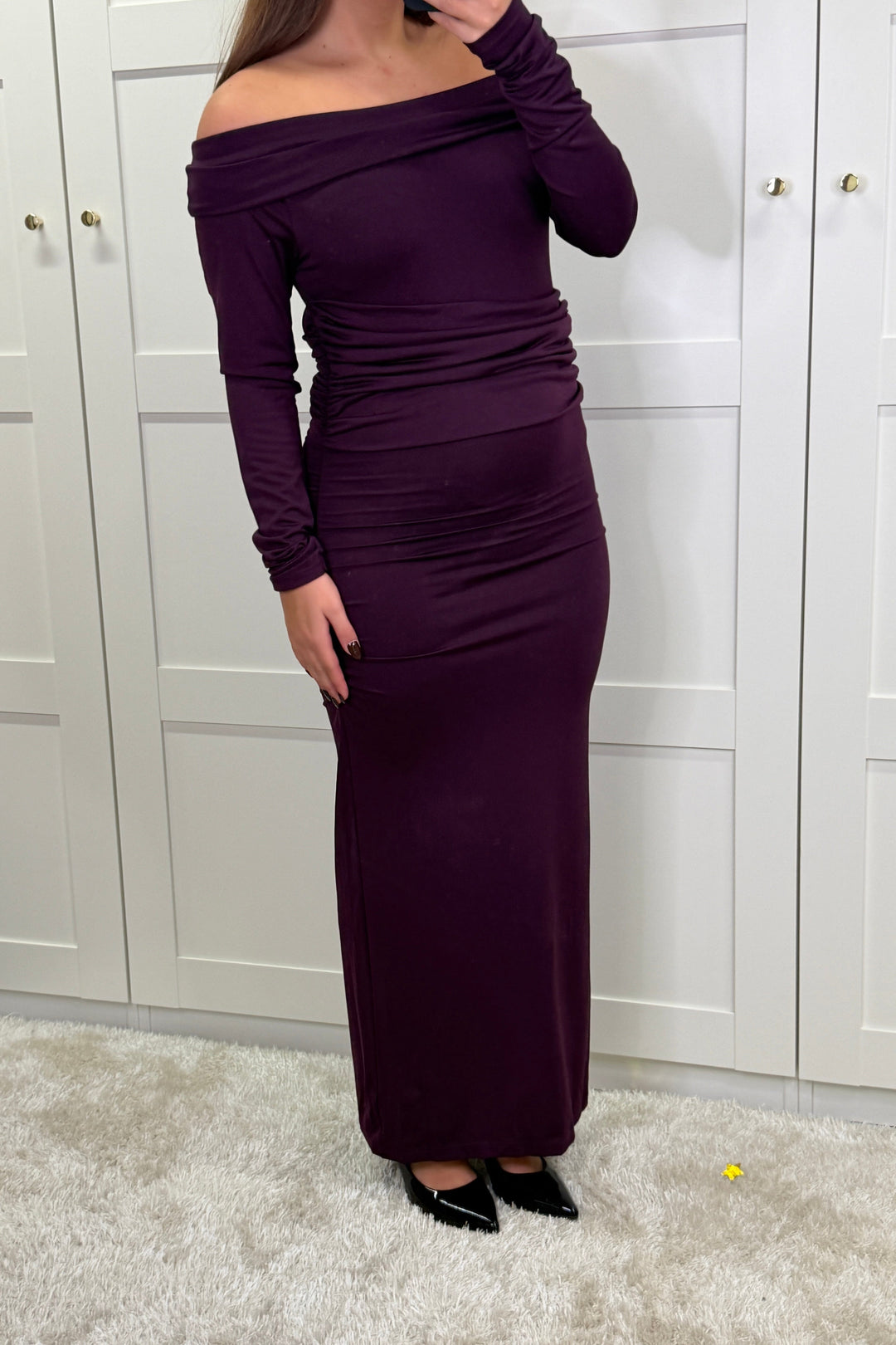 A-bee - Raisa dress - Burgundy Kjoler 