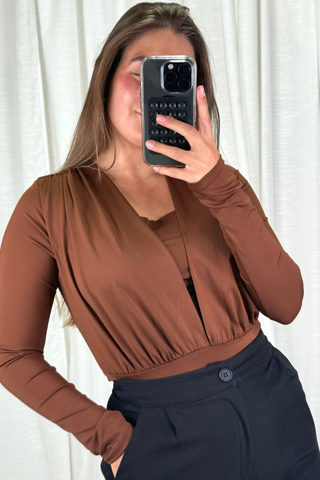 A-bee - Rakel Bodystocking - Brown Bodystockings 