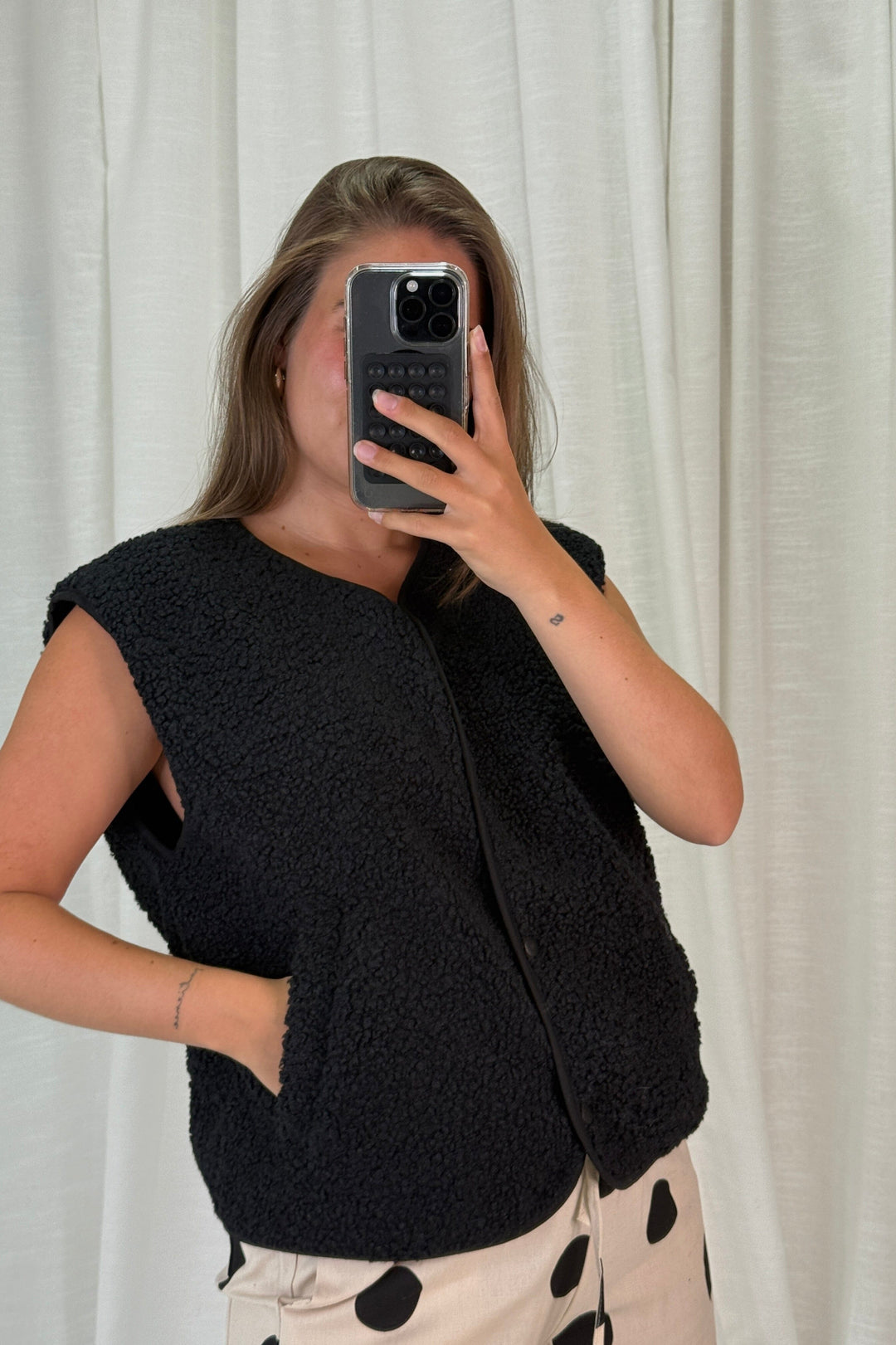 A-bee - Rebekka Vest - Black Veste 