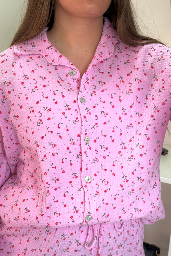 A-bee - Sigrid Shirt - Pink Skjorter 