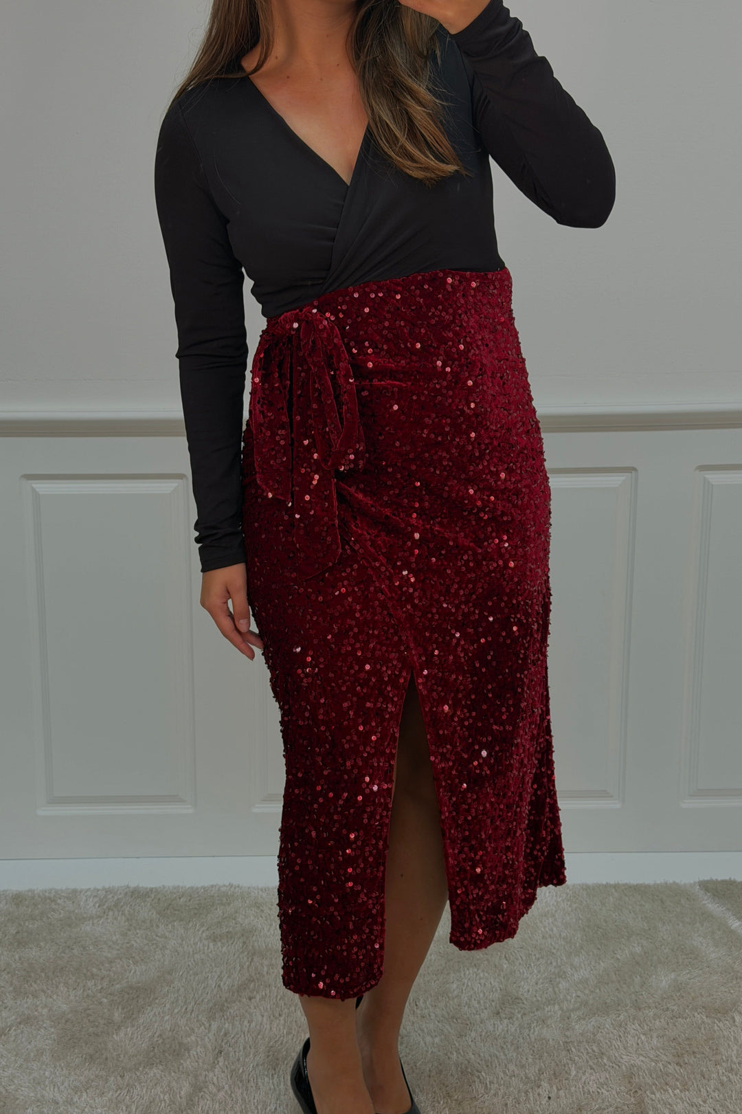 A-bee - Viviana dress - Burgundy Kjoler 