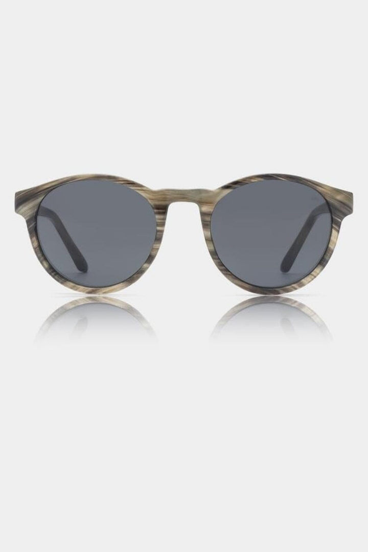 A. Kjærbede - Marvin - Striped Horn Solbriller 