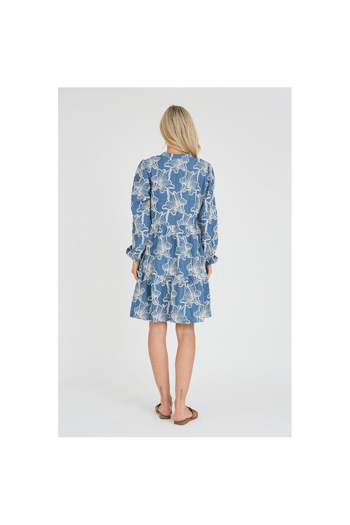 A-View - Adina Dress AV7098 - 286 - Denim Blue