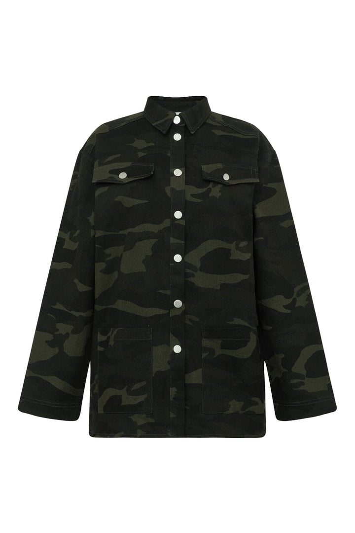 A-View - Camo Jacket AV8127 - 863 - Army/Black Shorts 
