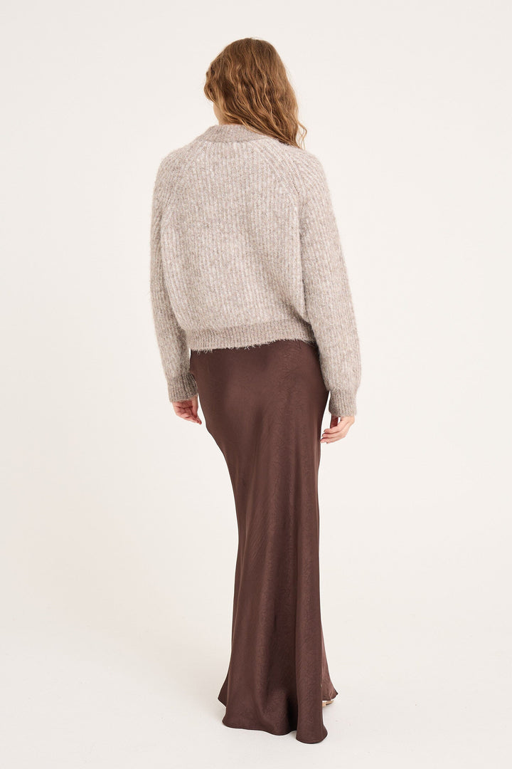 A-View - Emily Skirt AV4923 - 194 - Dark Brown Nederdele 