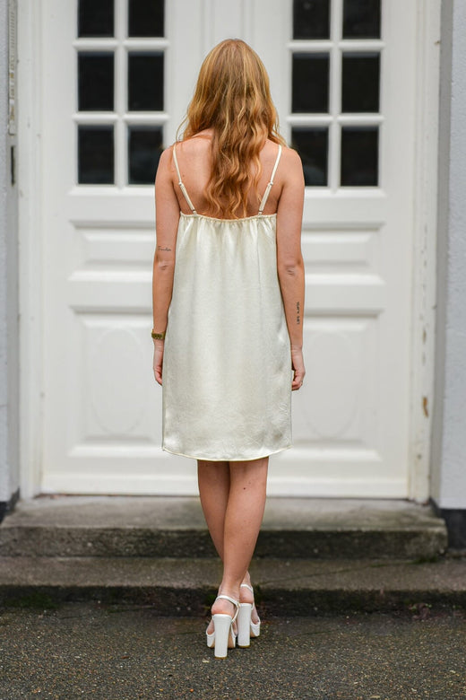 A-View - Emily Strap Dress AV8290 - 069 - Pale Yellow