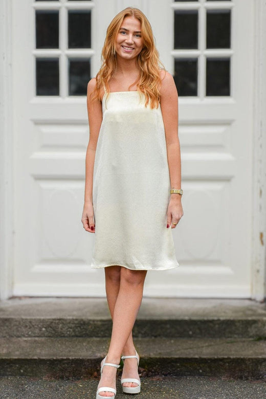 A-View - Emily Strap Dress AV8290 - 069 - Pale Yellow