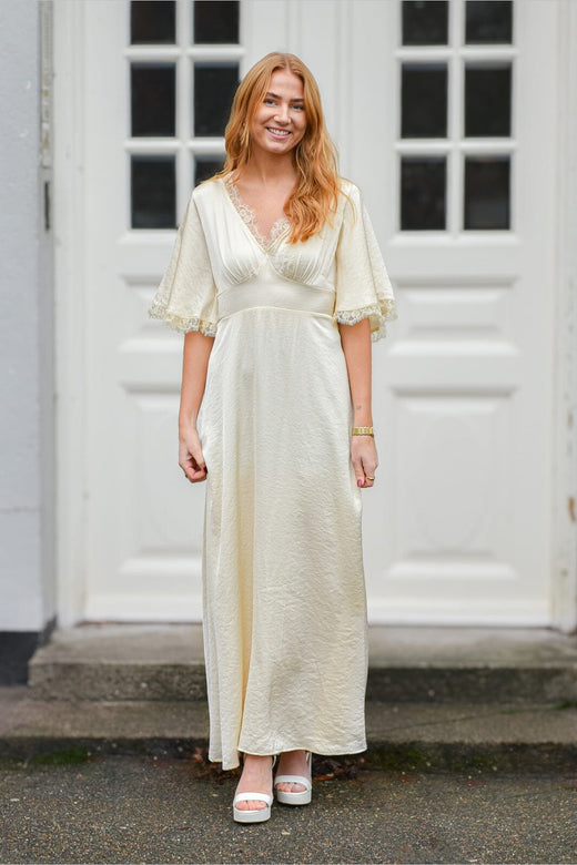 A-View - Flowy Dress AV8326 - 069 - Pale Yellow