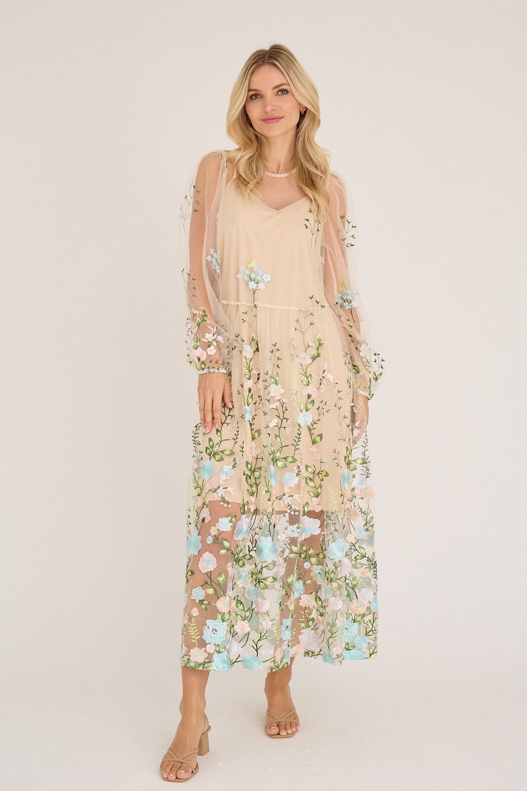 A-View - Fuschia Dress AV4614 - 260 - Rose/Blue