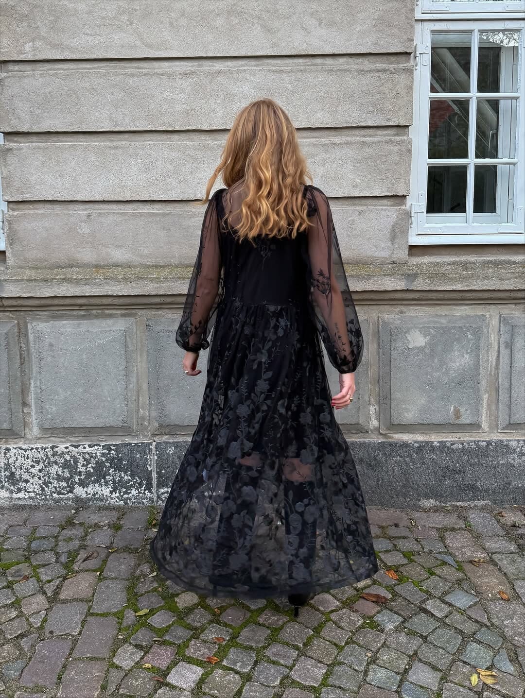 A-View - Fuschia Dress AV4614 - 999 - Black Kjoler 