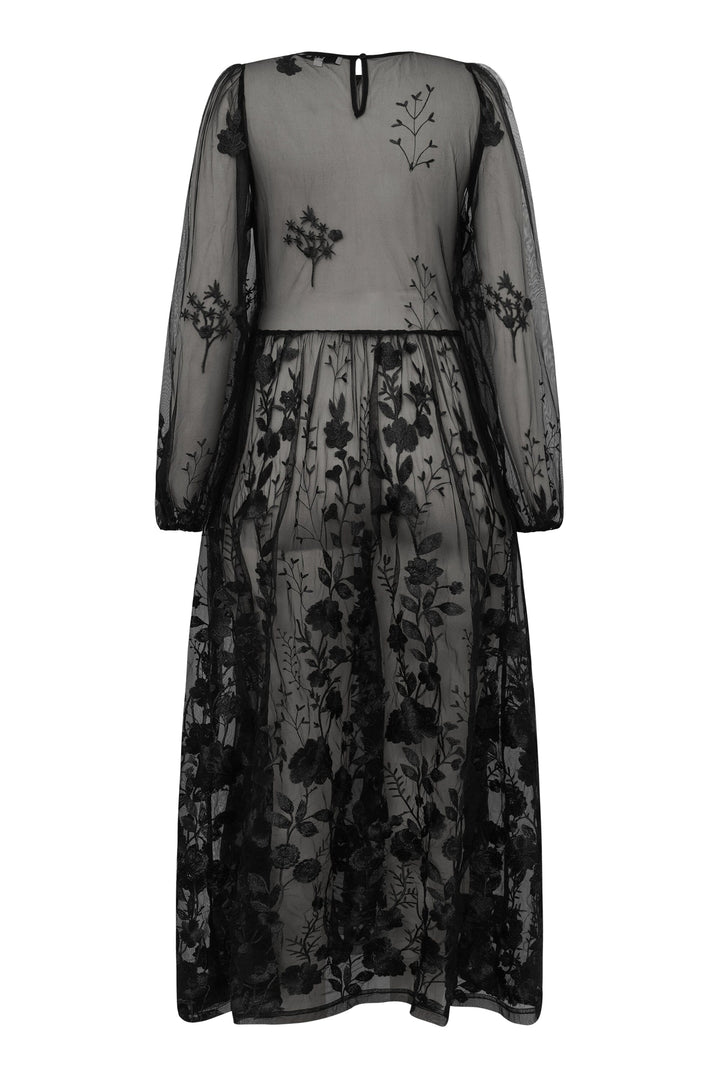 A-View - Fuschia Dress AV4614 - 999 - Black Kjoler 