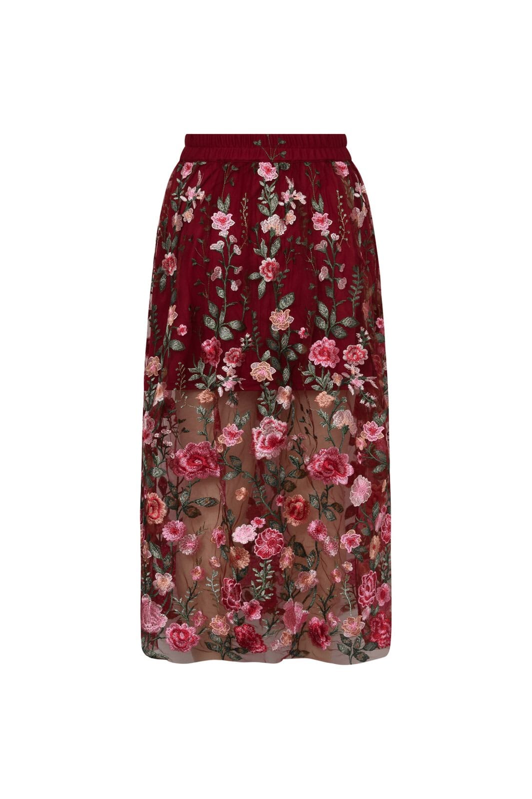 A-View - Fuschia Skirt AV4624 - 373 - Bordeaux/Rose