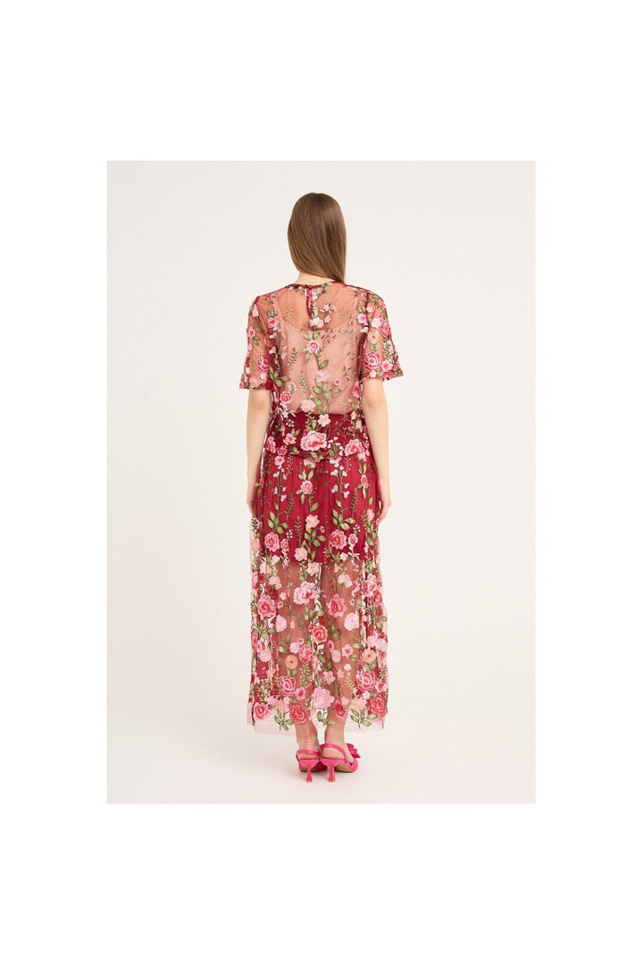 A-View - Fuschia Skirt AV4624 - 373 - Bordeaux/Rose