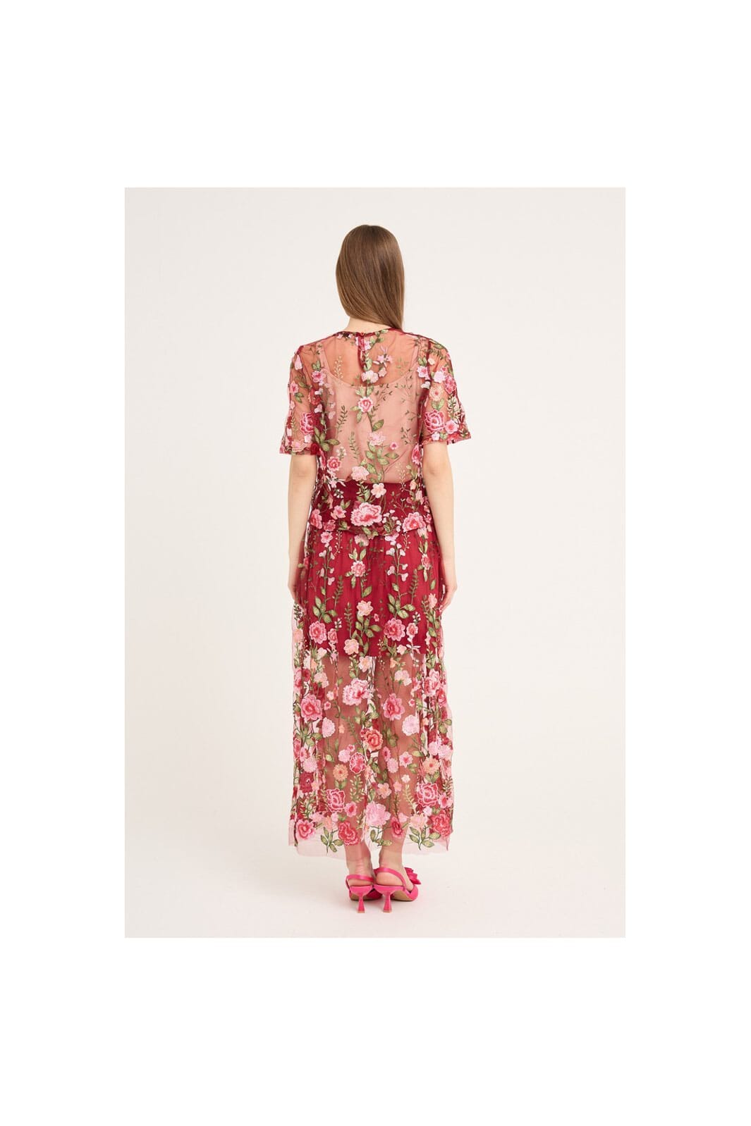 A-View - Fuschia Skirt AV4624 - 373 - Bordeaux/Rose