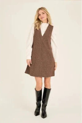 A-View - Heritage Spencer Dress AV7024 - 214 - Brown/Rust Kjoler 
