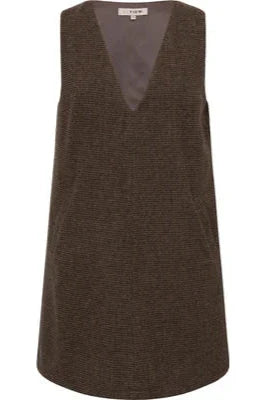 A-View - Heritage Spencer Dress AV7024 - 214 - Brown/Rust Kjoler 