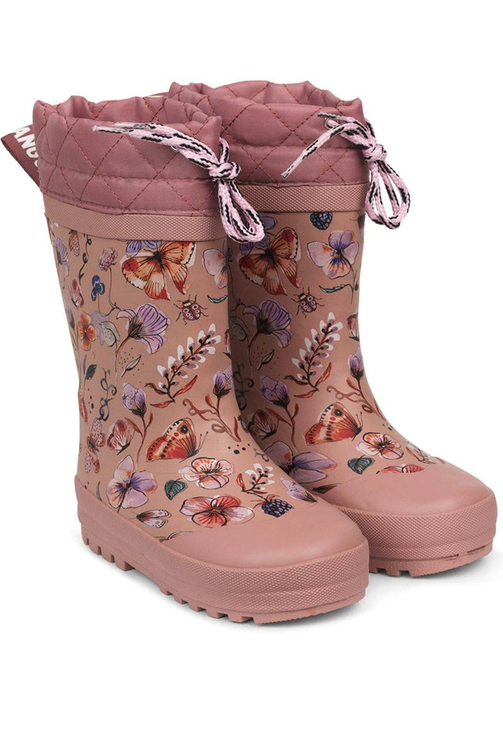 Angulus - Termo Gummistøvle - Butterfly Print Termostøvler 