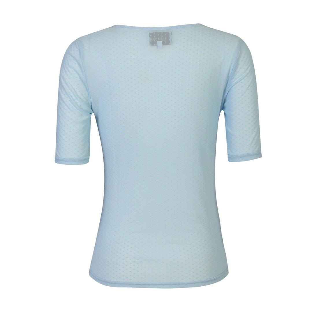 Liberte - Mesh Ss Tshirt, Dot 22011 - Light Blue